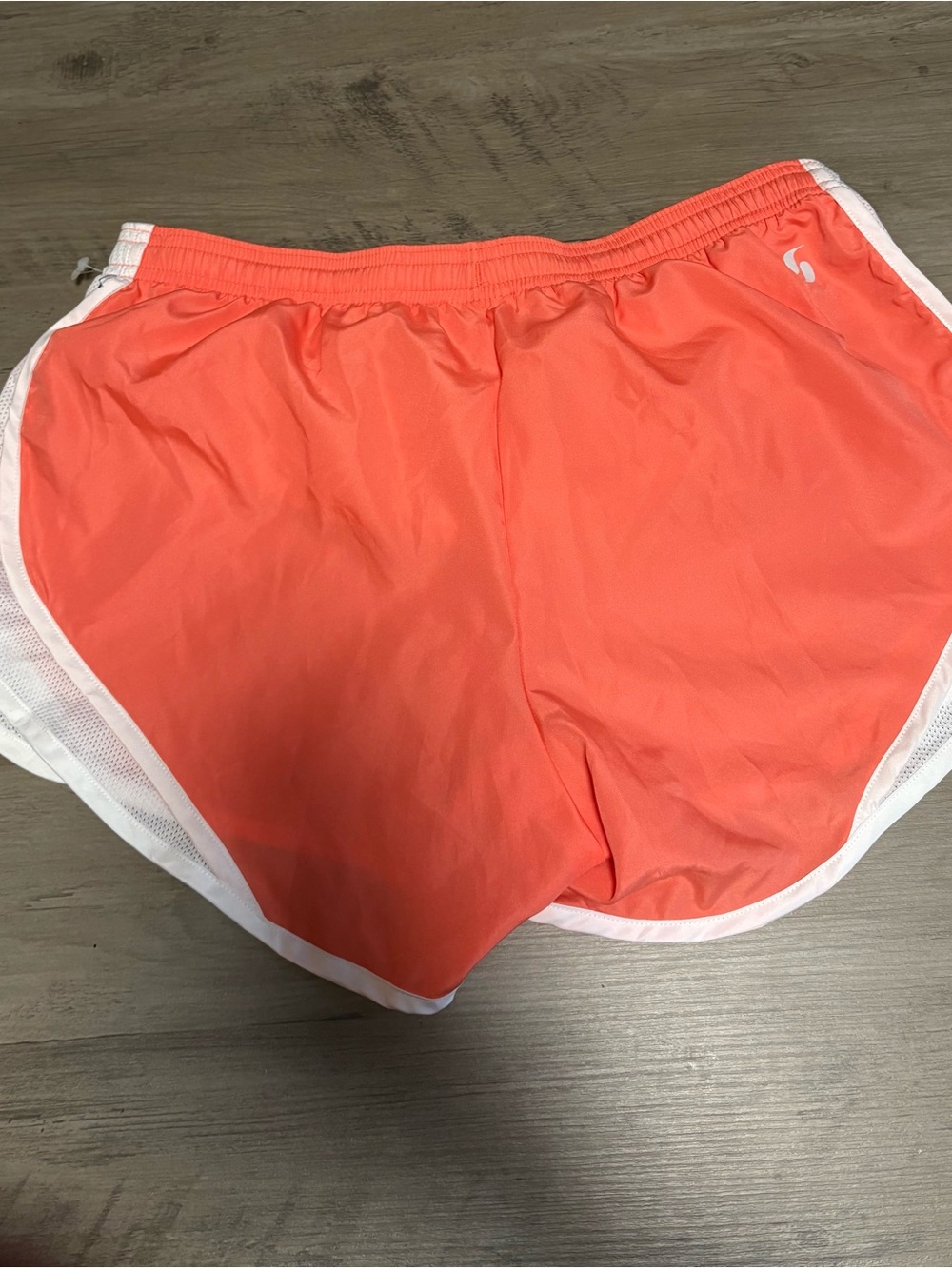 Soffe Coral-Orange Running Shorts with White Trim size M - Picture 6 of 6
